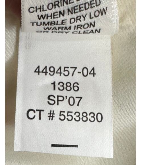 Banana Republic White Knee Length Pencil Skirt Office Slit Stretch Office Y2K 8 - Picture 5 of 7